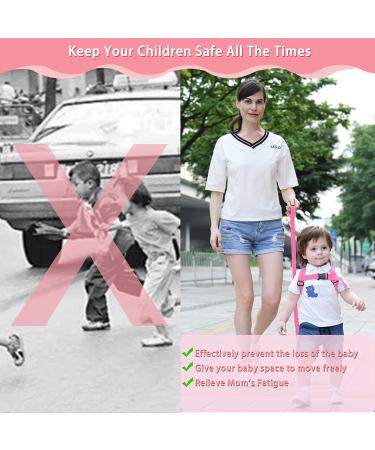 3-in-1 Toddler Harness Leashes + Anti Lost Wrist Link | Safety Backpack for Toddlers | Child Anti Lost Leash | Baby Cute Assistant Strap Belt | Kids Girls Outdoor Activity (Butterfly) - Buy Online on GoSupps.com