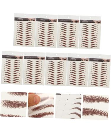 OHPHCALL 9 sheets Eyebrows Hairlike Artificial Sticker Temporary Imitation False Eyebrow Shaping Stickers - Buy Online on GoSupps.com