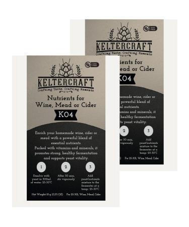 Keltercraft K04 Yeast food salt 20 g for 50 liters of winemeadcider Fermentation salt Yeast food DAP with vitamins Food salt for fermentation