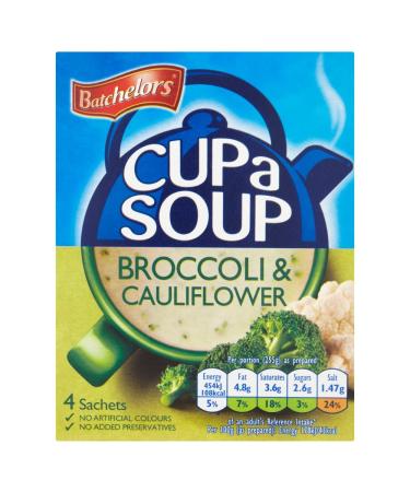 Batchelors Cup a Soup Creamy Broccoli & Cauliflower (4 per pack - 101g)
