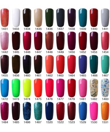 Vishine Soak Off UV LED Gel Nail Polish Multicolor Varnish Gift Set Of 5pcs X 10ml for Nail Art TX016 - Buy Online on GoSupps.com