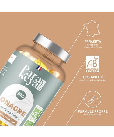 Huile d Onagre Bio 500 mg - 180 g lules - Confort f minin & quilibre au quotidien - Compl ment alimentaire 180 unit (Lot de 1) - Buy Online on GoSupps.com