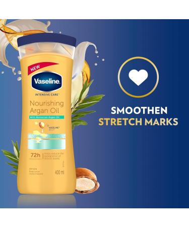 Vaseline Intensive Care Nourishing Argan Oil Lotion 400ml - 72h Protection for All Skin Types - Shop Internationally - Buy Online on GoSupps.com