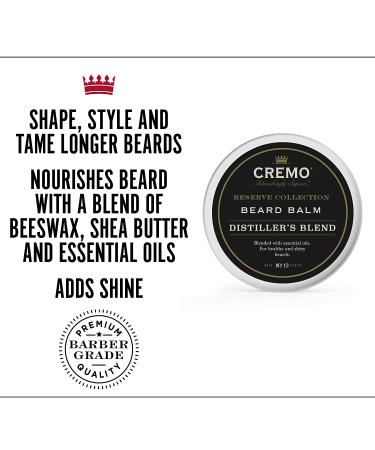 Cremo Beard Balm Reserve Blend 2 oz - Styling & Nourishing Cream for Men - Buy Online on GoSupps.com