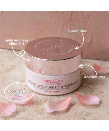 Jean & Len Melting Moisture Body Treatment - Peony & Lychee | Nourishing Vegan Body Butter for Normal Skin | Paraben & Silicone-Free 200ml - Buy Online on GoSupps.com