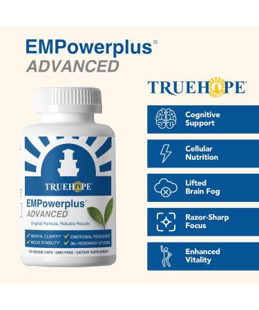 Truehope EMPowerplus Advanced Multivitamin for Women & Men - Broad-Spectrum Multivitamins & Chelated Minerals | 1000% Better Absorption | 37 Research Studies & 28 Years of Success | 30 Day Supply - Buy Online on GoSupps.com