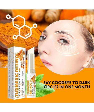POLGDW Lumistick Eye Bag Repair Stick Turmeric Eye Cream Stick Dark Circle Stick Moisturizer Reduces Puffiness and Bags Under Eyes Anti-Aging Eye Cream Reduces Fine Lines - Buy Online on GoSupps.com