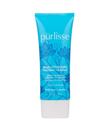 Purlisse Blue Lotus Seed Mud Mask + Exfoliant 2.5 oz (70 g)