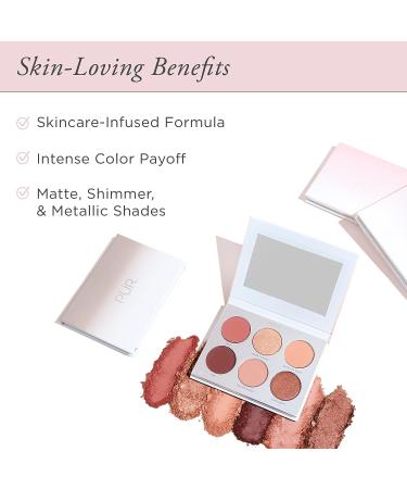 R MINERALS On Point Eyeshadow Palette - Matte, Shimmer & Metallic Shades - Skincare-Infused Formula - Saturday - 0.16 Ounce - Buy Online on GoSupps.com