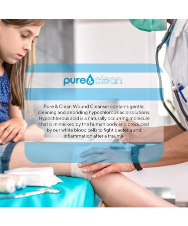 Hypochlorous Acid Wound Cleanser & Lid Prep - Alcohol-Free Formula - pH Balanced, Non-Cytotoxic Debriding Solution Spray - 8oz - Buy Online on GoSupps.com