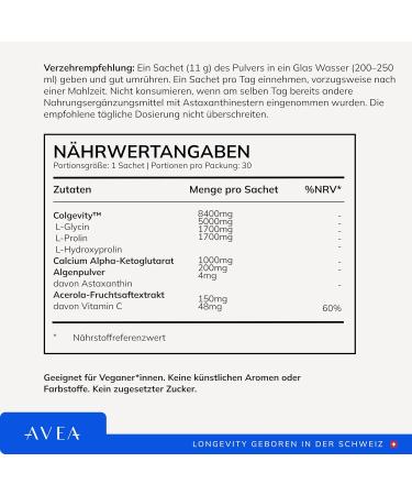  The Supplement Factory Collagen Activator Pure Collagen Supplement Collagen Calcium AKG Supplement Experts developed 30 x 115 g - Buy Online on GoSupps.com