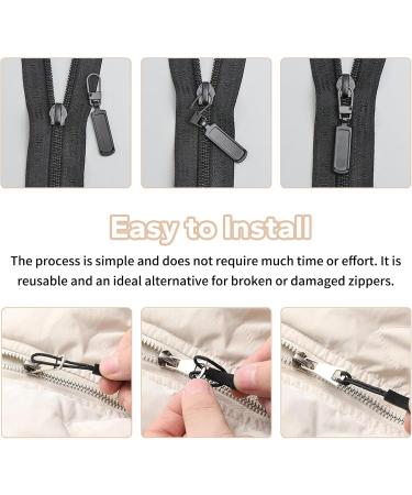 38-Piece Removable Metal Zipper Pullers | Replacement Zipper Pulls for Suitcases Backpacks Boots & Jackets - Buy Online on GoSupps.com