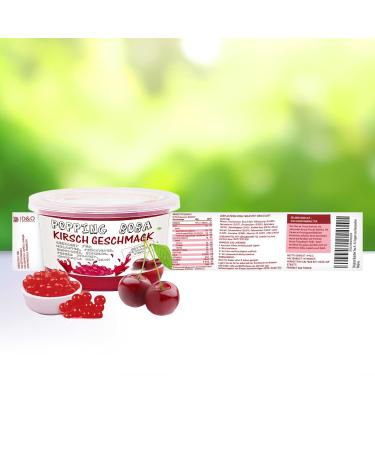 Buy Original Cherry Popping Boba Pearls - 490g | Vegan Gluten-Free Fruit Tea Beads for International Shipping - Buy Online on GoSupps.com