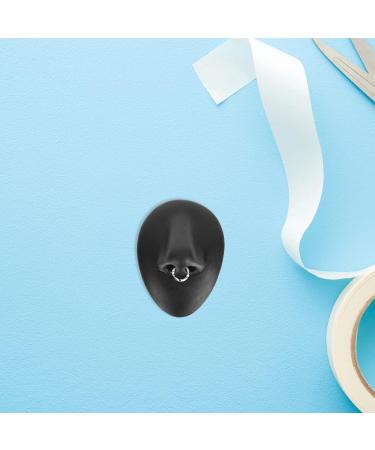 Fomiyes Jewelry Stand - Flexible Silicone Nose Artifice for Beauty & Acupuncture Practice | 8x5.5cm Black - Buy Online on GoSupps.com