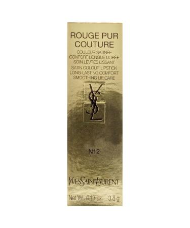 Yves Saint Laurent Rouge Pur Couture Satin Lipstick N12 Nude Instinct - Buy Internationally - 0.13 oz Women's Lipstick - Buy Online on GoSupps.com