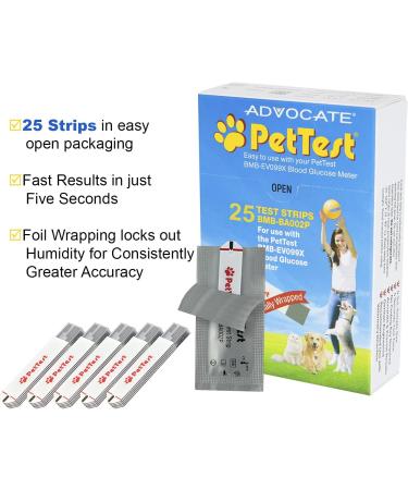 PetTest Red Dot Glucose Monitoring System for Dogs & Cats - Complete Blood Sugar Test Kit with 25 Strips, Lancets, Lancing Device, Meter & Case - Buy Online on GoSupps.com