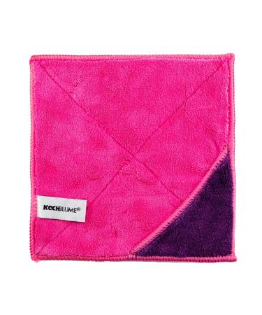 Cooking flower |Microfiber cloth cleaning cloth 18 x 18cm |Recording up to 180 ml |Extra absorbent fibers |Color: pink | purple individually pink purple