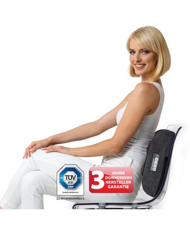 Donnerberg Krafty deep massage pillow with heat function - 4D back massage device for Shiatsu and tapping massage with infrared heat - ideal for home office and car - T V S d checked - Buy Online on GoSupps.com