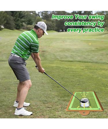 Premium Golf Training Mat for Swing Detection & Path Feedback | Advanced Golf Practice Aid with Base Plate for Indoor/Outdoor Use - Buy Online on GoSupps.com
