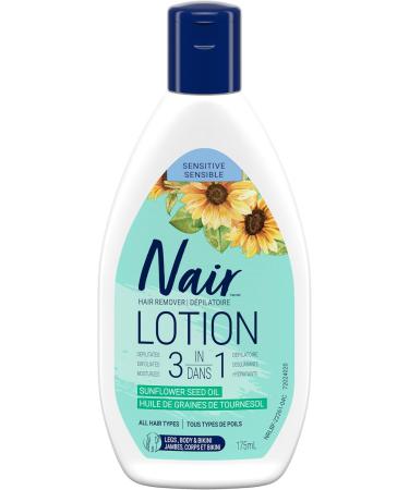 Nair Hair Removal Cream for Face & Upper Lip with Sweet Almond Oil and Baby Oil 57-g & 3-In-1 Hair Removal Lotion for Sensitive Skin with Sunflower Seed Oil 175-ml Cream + 3-In-1 Hair Removal - Buy Online on GoSupps.com