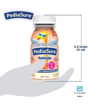 PediaSure Peptide 1 Cal Formulated Liquid Diet Vanilla 24 count 5688 mL - Buy Online on GoSupps.com