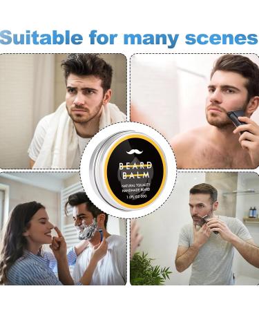 Premium Beard Cream for Men | Moisturizing Balm & Mustache Softener | Promote Facial Hair Growth - 1 Flo Oz - Buy Online on GoSupps.com