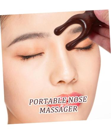 Shop Sandalwood Nose Shaper Massage Device - Face Roller & Shiatsu Tool for Travel | Boutique Ridge Scraper - Buy Online on GoSupps.com