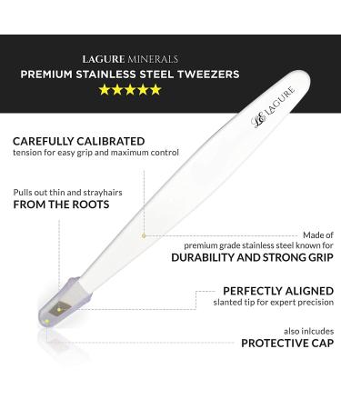 Slant Tweezers: Ultimate Precision for Shaping Eyebrows, Applying False Lashes & Hair Removal - Highly Durable with Ultra Strong Grip - Buy Online on GoSupps.com