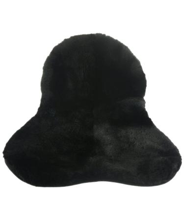 VAST Merino Fleece English Saddle Seat Saver Sheepskin Cushioon black