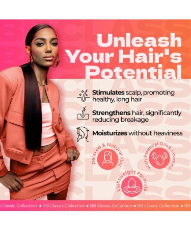 Bronner Bros Super Gro Lite Hair Growth Treatment - 6oz for Dry Itchy Scalp | Reduces Breakage Strengthens Hair & Hydrates with Keratin Vitamin E Sage & Coconut Oil - Buy Online on GoSupps.com