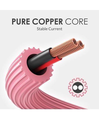 Wormhole Heavy Duty RCA Tattoo Cord - Soft TPE Wire for Rotary Tattoo Machine in Pink - Buy Online on GoSupps.com