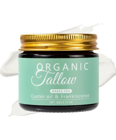 Maidlure Grass-fed Beef Tallow with Frankincense Oil & Castor oil Organic Tallow and Manuka Honey Face Moisturizer for Skin Hydrating & Nourishing Balm for Sensitive Skin (1)
