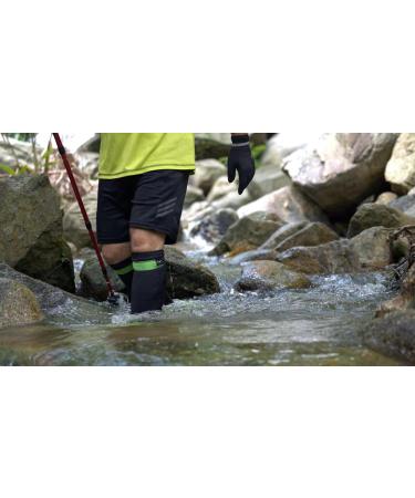 Ottershell Waterproof Knee-High Socks for Running Cycling & Hiking | Merino Wool Size 43-46 Black - Buy Online on GoSupps.com