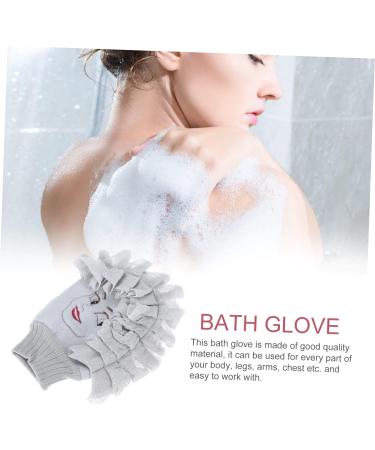 Buy Hemoton Reversible Bath Gloves - Exfoliate with Loofah Shower Mitts | Light Grey | International Shipping - Buy Online on GoSupps.com