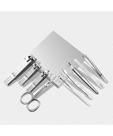 HEXEH Nail clippers set Nail Clippers Manicure Set 9 in 1 Stainless Steel Professional Grooming Kit Mens Nail Clippers Pedicure Kit Nail Care Tools (Blue/Brown) Manicure Set (Color : Blu) Blauw - Buy Online on GoSupps.com