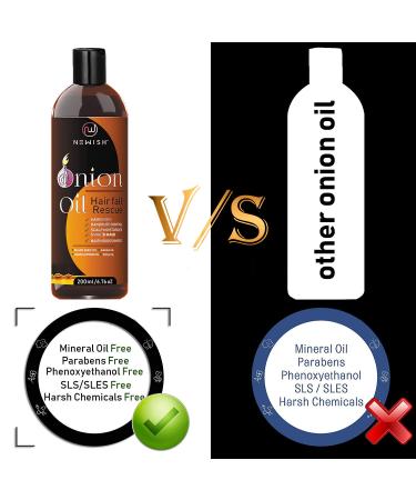 Red Onion Oil for Hair Regrowth | Nourishing Treatment for Men & Women | Control Dandruff & Hair Fall | 99.9% Success Ratio | 200ml - 3.38 Fl Oz - Buy Online on GoSupps.com