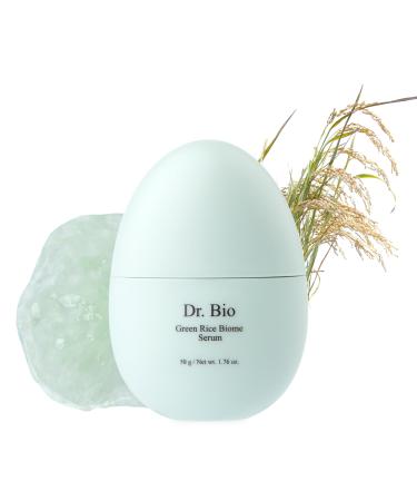 Dr. Bio Green Rice Biome Serum (1.69 fl.oz) with Probiotic Reduce Dark Spots Treat Hyperpigmentation & Blemish Radiant Skin Even Skin Tone Fragrance-Free Vegan Korean Skincare for sensitive skin