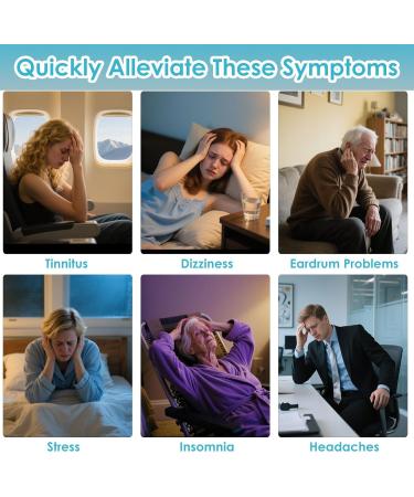 Ear Pressure Relief Tool with Carrying Pouch Natural Inner Ear Pressure Balance Portable & Drug-Free Solution for Migraines Headaches and Travel Discomfort - Buy Online on GoSupps.com