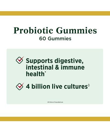 Nature's Bounty Probiotic Gummies for Immune Health & Digestive Balance - 60 Gummies - Buy Online on GoSupps.com