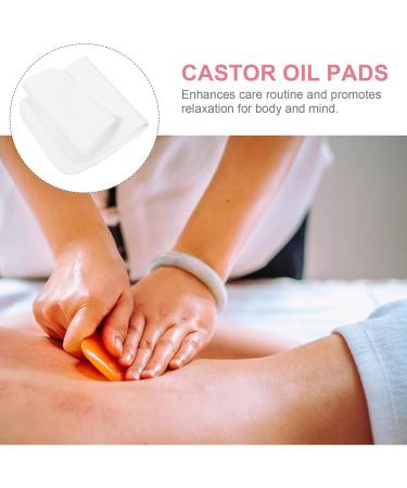 Beavorty Castle Oil Pack - 3 Reusable Castor Oil Pads & Wraps for Essential Oil Compress - White - Buy Online on GoSupps.com