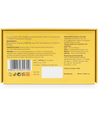 Bloom Beauty Bella Vita Luxury Men Oud Gold Eau De Parfum Intense Liquid Perfume with Caramel Orris Rose Jasmine |Woody Long Lasting Edp Fragrance Scent 100 Ml - Buy Online on GoSupps.com