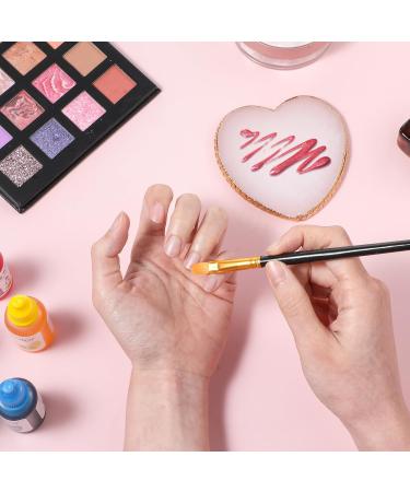 Gjinxi Resin Nail Art Palette Makeup Palettes Nail Mixing Palette Polish Color Mixing Plate Golden Edge Heart Shaped Nail Art Display Holder Display Board Heart Shape Cosmetic Mixing Tools - Buy Online on GoSupps.com