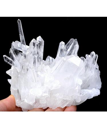 297g White Quartz Crystal Cluster Specimen/Sichuan JZIGTDEM