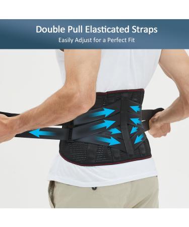 Wellsync Back Support Belt - Adjustable Pain Relief for Men & Women | S M L XL XXL | 8 Strut Design | Lower Back Pain Relief (75-85 cm) - Buy Online on GoSupps.com