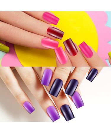 Maitys 1128 Pieces 47 Sets Square Press on Nails Kit - Glossy False Nail Art for Women and Girls - Buy Online on GoSupps.com