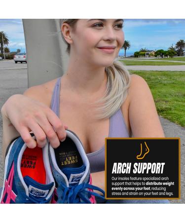 2024 Stride Performance Running Insoles - Shock Absorption Orthotic Support for Medium to High Arches Comfort for Runners & Athletes Men's 7-8.5 & Women's 8.5-10 - Buy Online on GoSupps.com