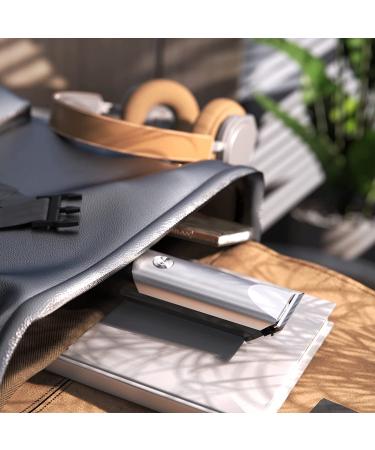 Cordless Rechargeable Hair Trimmer for Men - Waterproof Electric Clipper for Short Hair, Bald Head, Face & Body - Mustache Trimmer with Digital Display - Silver & Black - Buy Online on GoSupps.com
