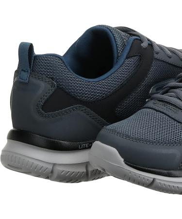 Skechers Men's Track Scloric Oxford - Gray/Navy - Size 10.5 2E US - Buy Online on GoSupps.com