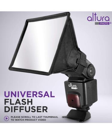 Altura Photo Flash Diffuser Light Softbox 6x5 - Universal Collapsible with Storage Pouch for Canon, Yongnuo, and Nikon Speedlight - Buy Online on GoSupps.com