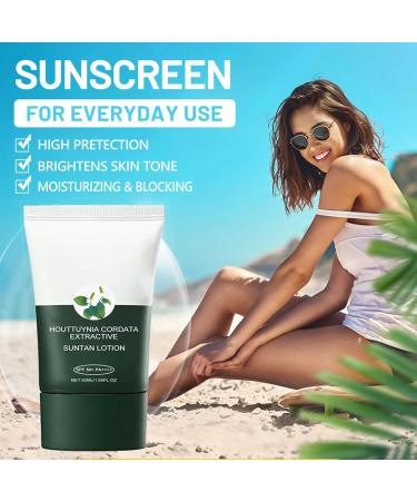 Sun Cream SPF 50+ PA++++ Korean Face Sunscreen Heartleaf Silky Moisture Sunscreen UVA & UVB Protetion Sun Cream Non-Greasy Daily Sunscreen Skin Care(50ml) - Buy Online on GoSupps.com